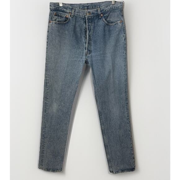 Vintage Levi's 501 Jeans Men's Blue Orginal Fit Denim Button Fly 2004 Size 38x34